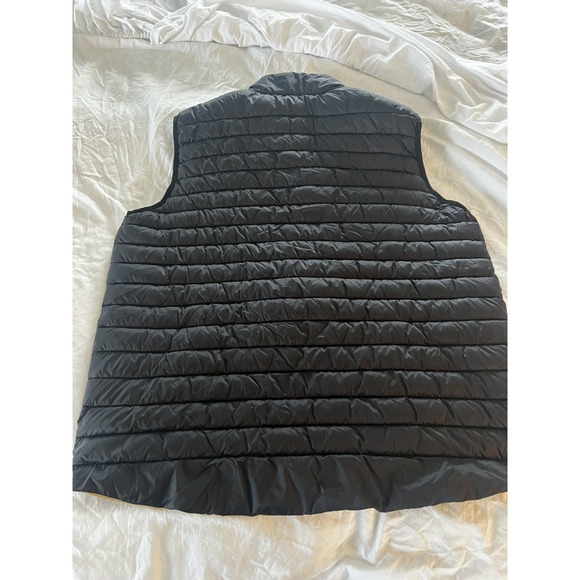 NFL Puffer Vest Men Large New Orleans Saints Black Gold Fleur De Lis - Picture 2 of 9